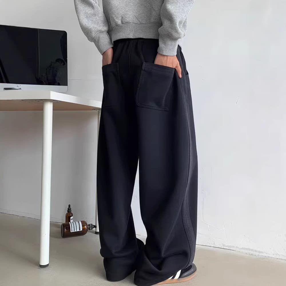 【メンズ】スウェットパンツ スウェットパンツ スプレー風配色ゆったりリラックスルームパンツ