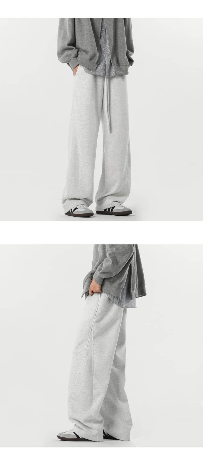 【メンズ】スウェットパンツ ゆったりくつろぎ 裾広がりスウェットパンツ