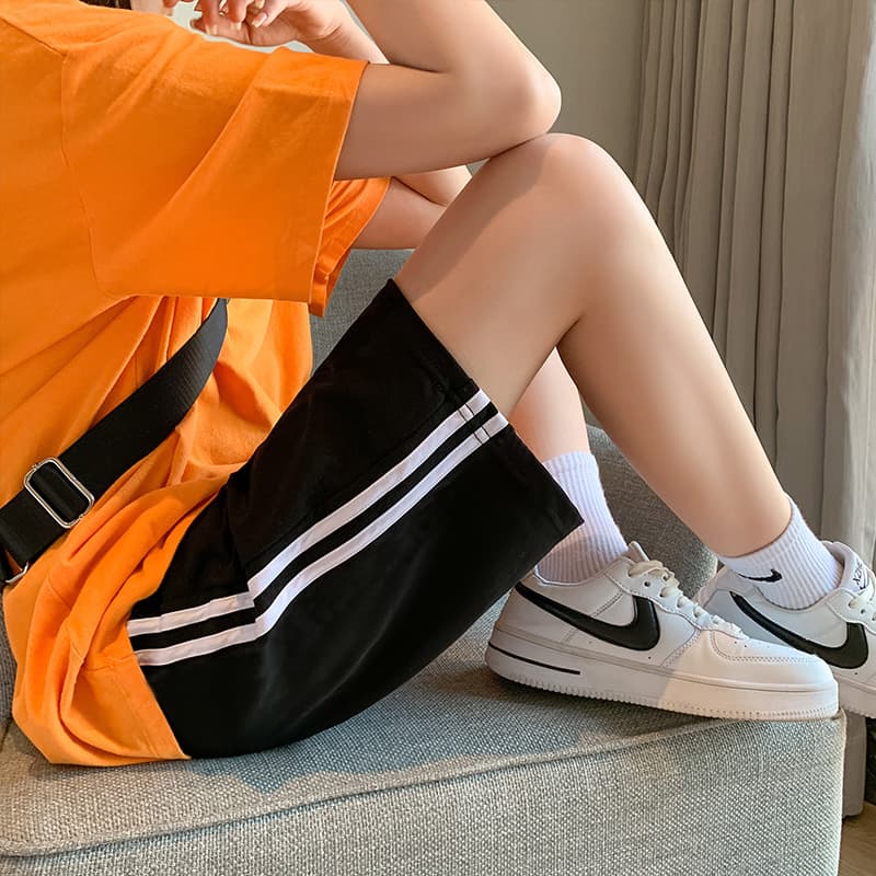 【レディース】スウェットパンツ スウェットパンツ シンプル快適ゆったりショート丈