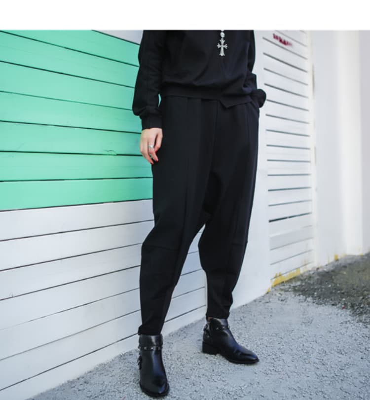 【レディース】スウェットパンツ スウェットパンツ 個性派ドロップクロッチパンツ