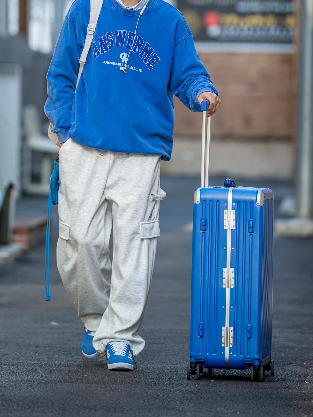 【メンズ】スウェットパンツ スウェットパンツ カーゴポケット付き楽ちんワイドパンツ