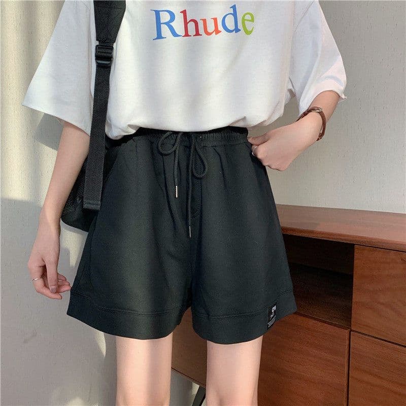 【レディース】スウェットパンツ スウェットパンツ ゆったりリラックスハーフパンツ