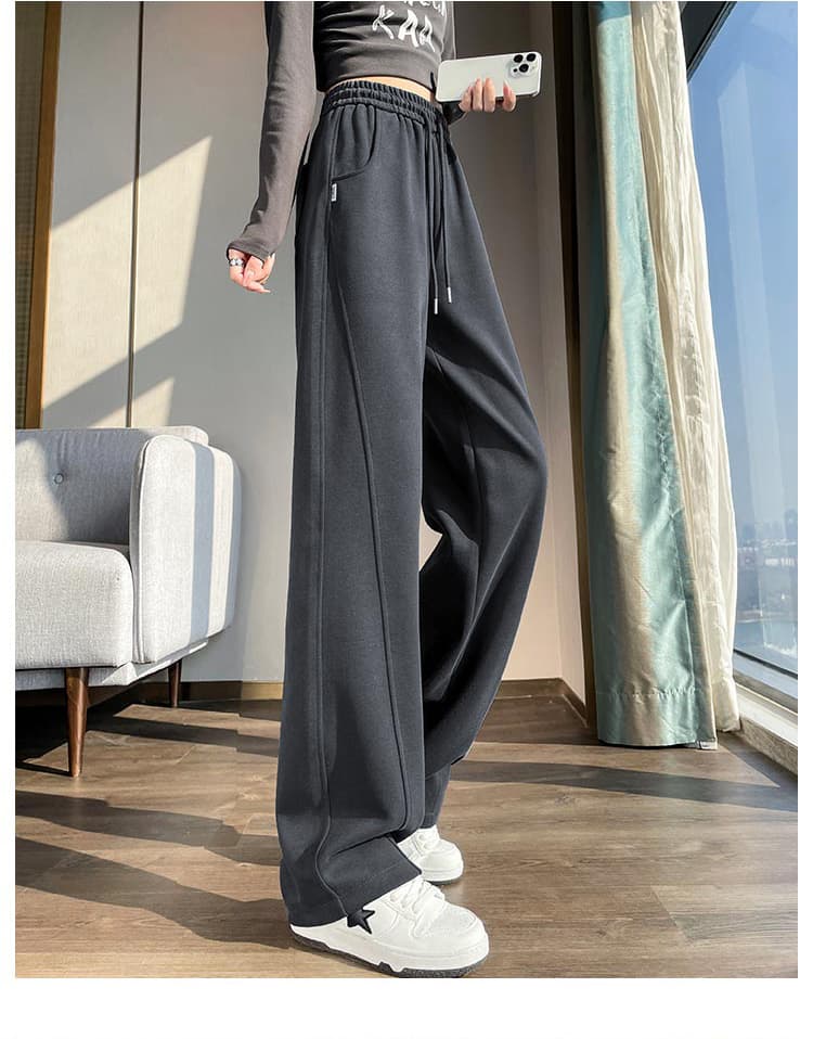 【レディース】スウェットパンツ ゆったり楽ちんワイドスウェットパンツ