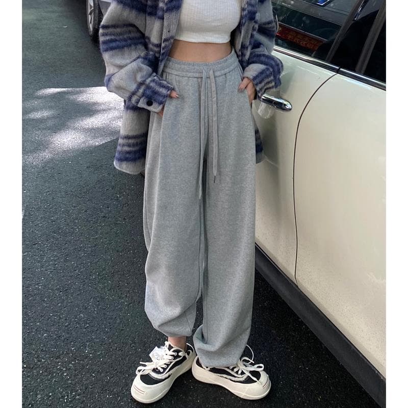 【レディース】スウェットパンツ スウェットパンツ ゆったりリラックスワイドパンツ