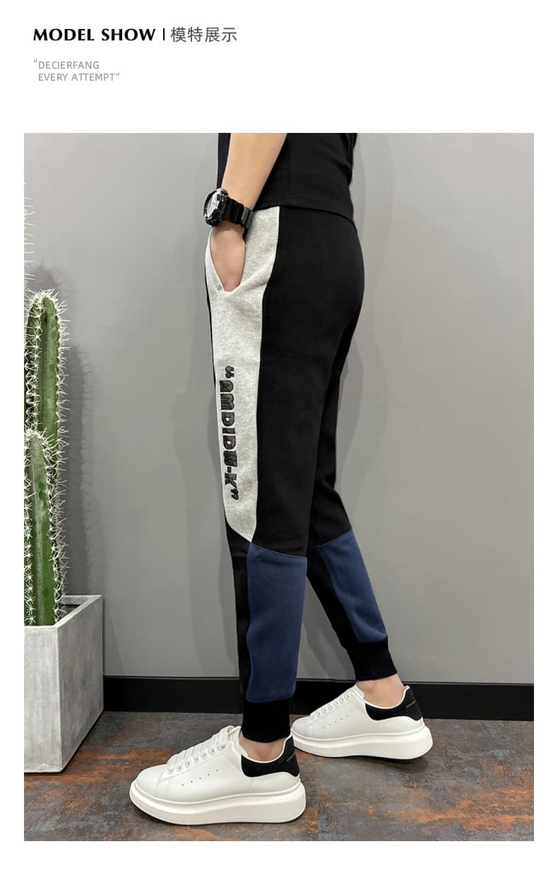 スウェットパンツ サイドライン入りスポーティスウェットパンツ