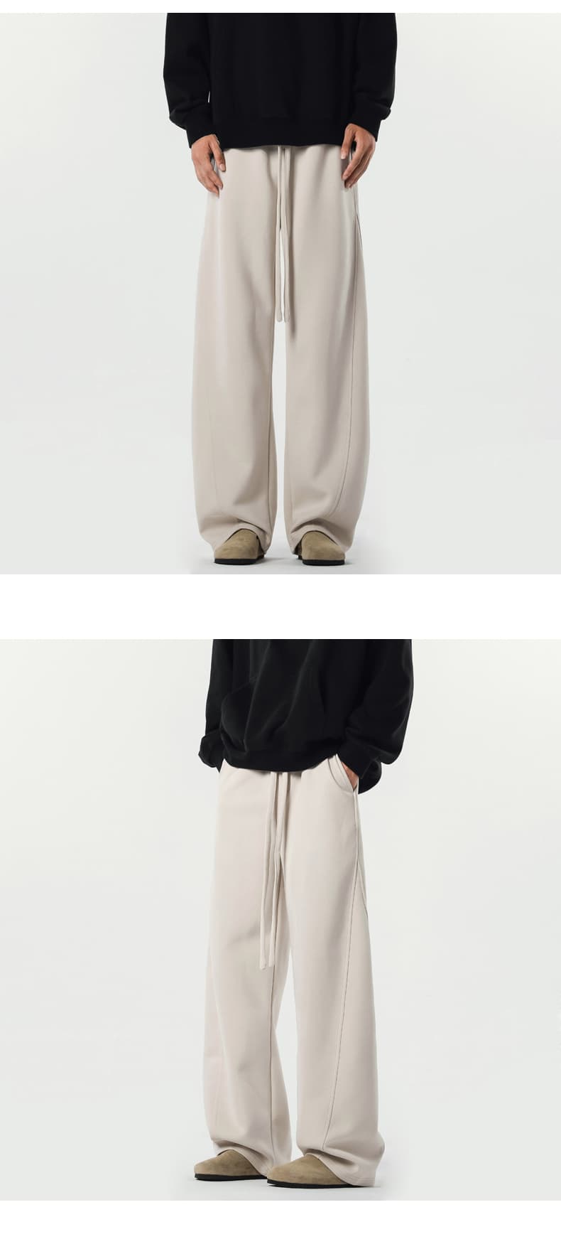 【メンズ】スウェットパンツ ゆったりくつろぎ 裾広がりスウェットパンツ