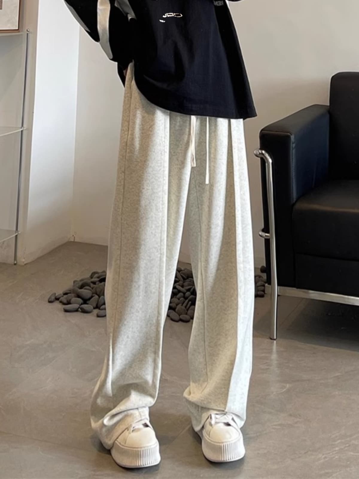 【メンズ】スウェットパンツ ゆったりドレープ スウェットパンツ
