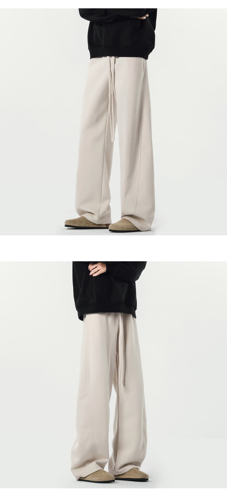 【メンズ】スウェットパンツ ゆったりくつろぎ 裾広がりスウェットパンツ