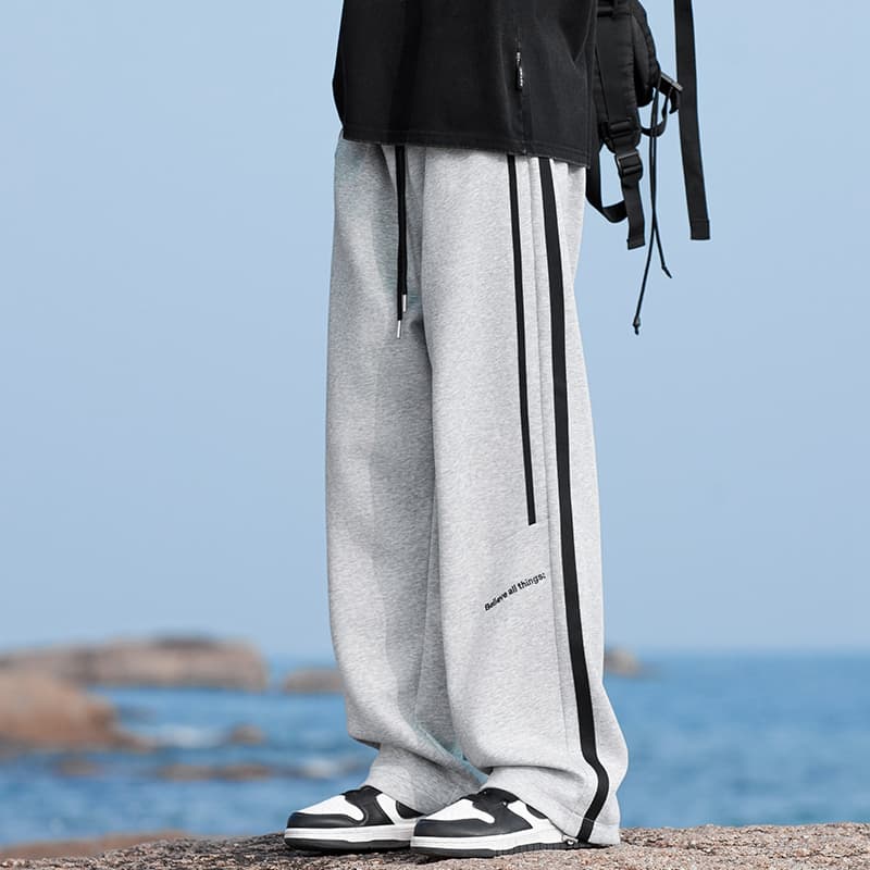 【メンズ】スウェットパンツ 快適リラックスワイドスウェットパンツ