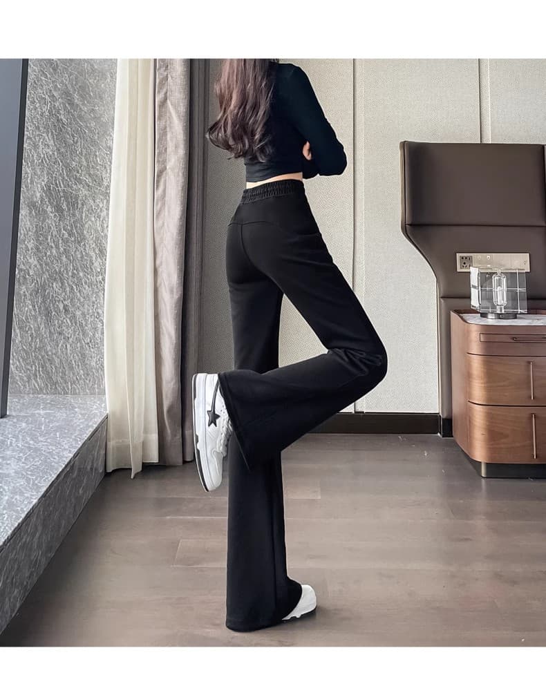 【レディース】スウェットパンツ リラックスフレアスウェットパンツ