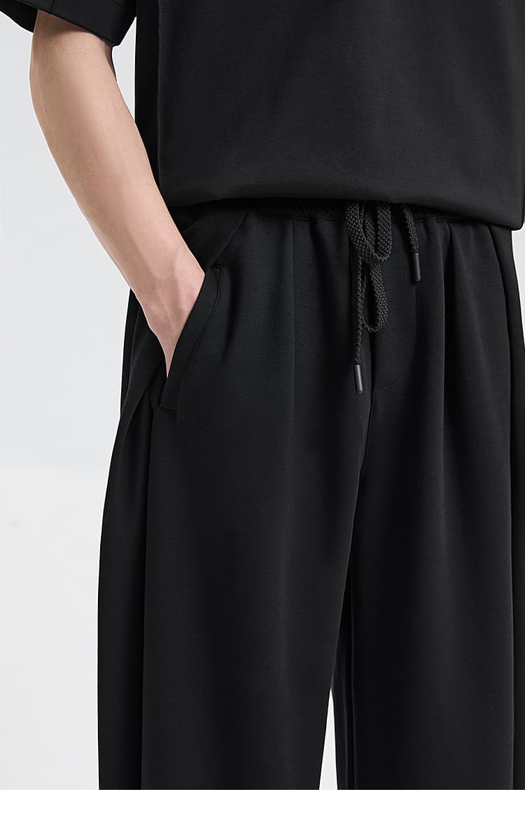 【メンズ】スウェットパンツ ゆったりドレープ リラックススウェットパンツ