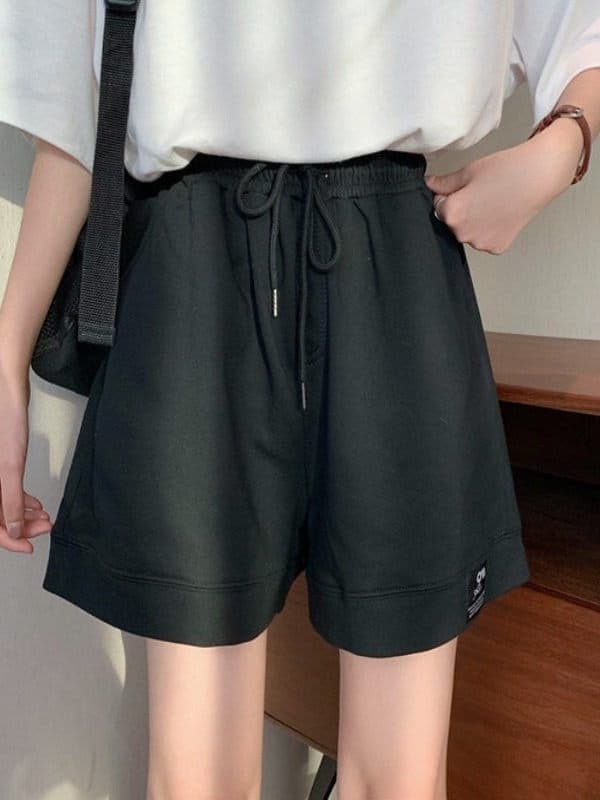 【レディース】スウェットパンツ スウェットパンツ ゆったりリラックスハーフパンツ