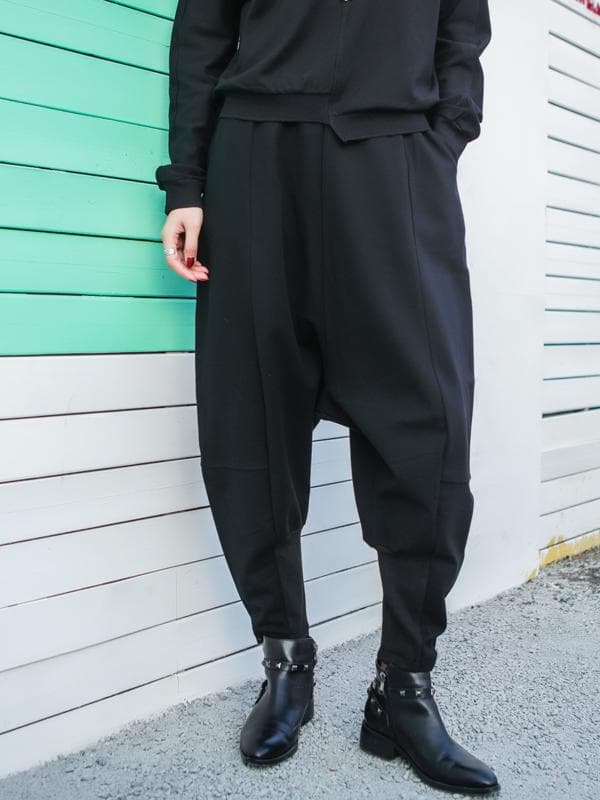 【レディース】スウェットパンツ スウェットパンツ 個性派ドロップクロッチパンツ