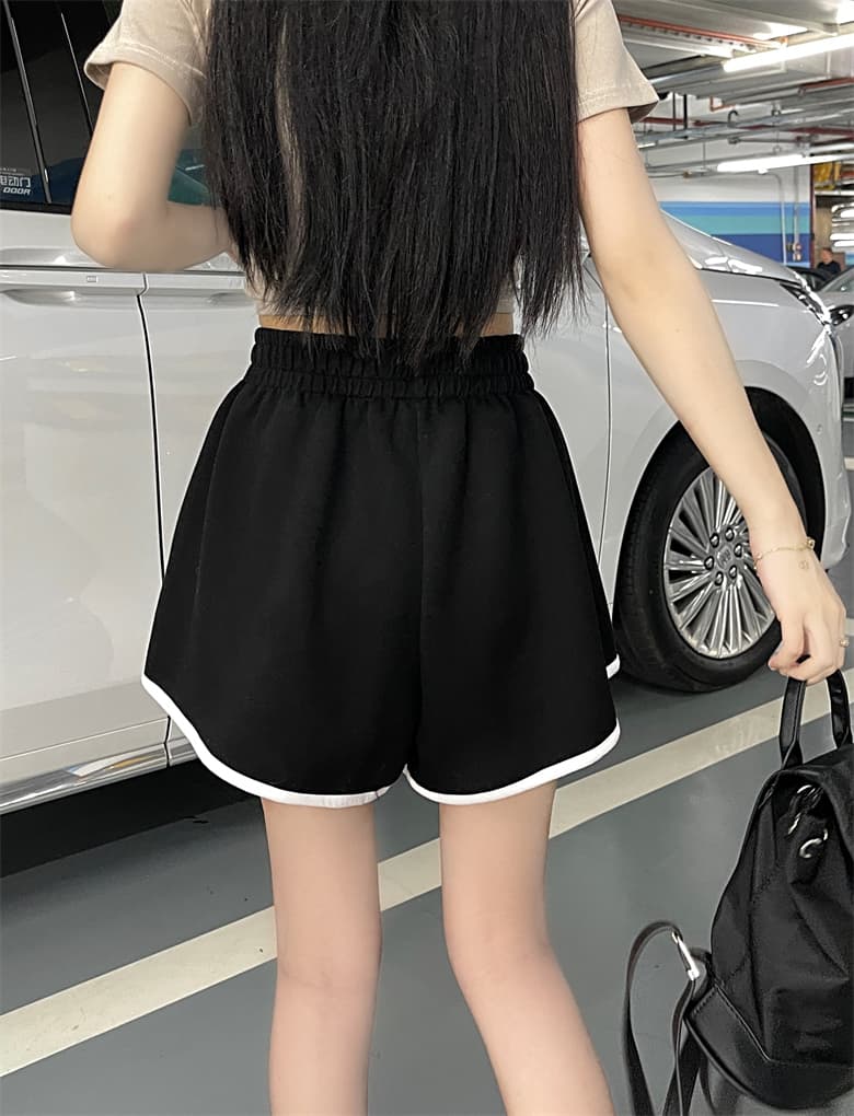 【レディース】スウェットパンツ スウェットパンツ 配色切り替えスウェットショート