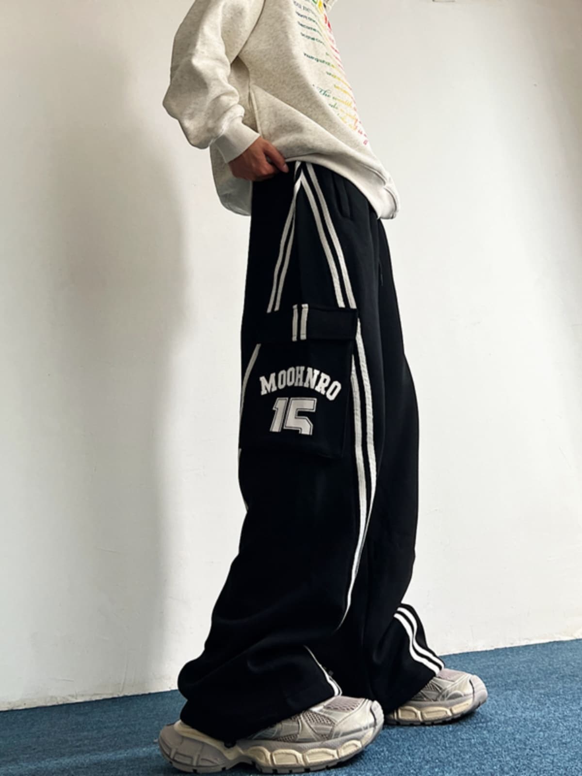 【メンズ】スウェットパンツ スウェットパンツ アスリート風サイドポケットパンツ