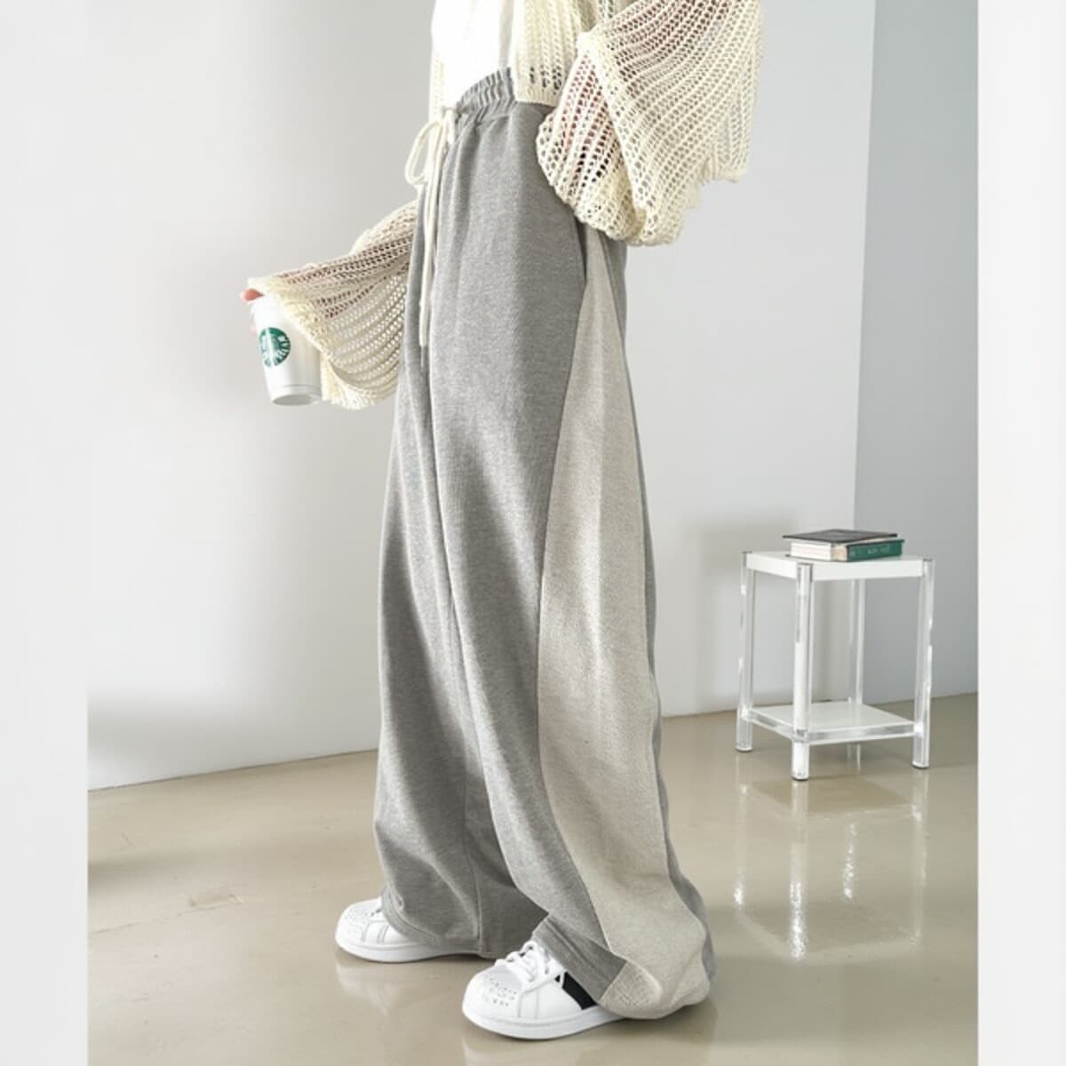 【レディース】スウェットパンツ スウェットパンツ サイドライン ゆったりリラックスパンツ