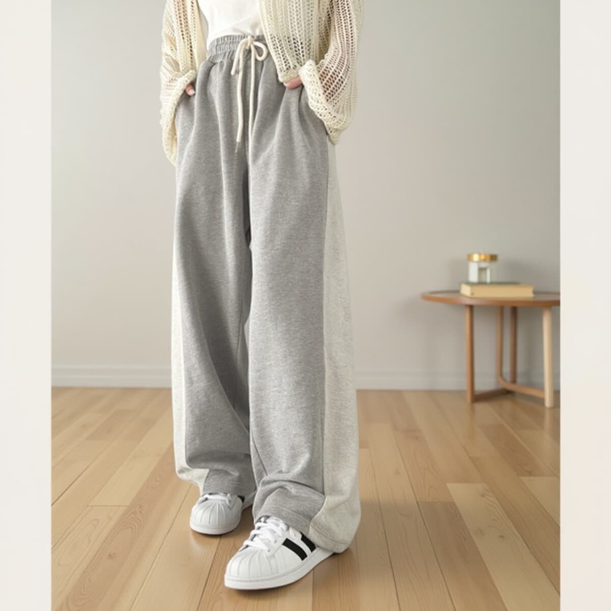 【レディース】スウェットパンツ スウェットパンツ サイドライン ゆったりリラックスパンツ