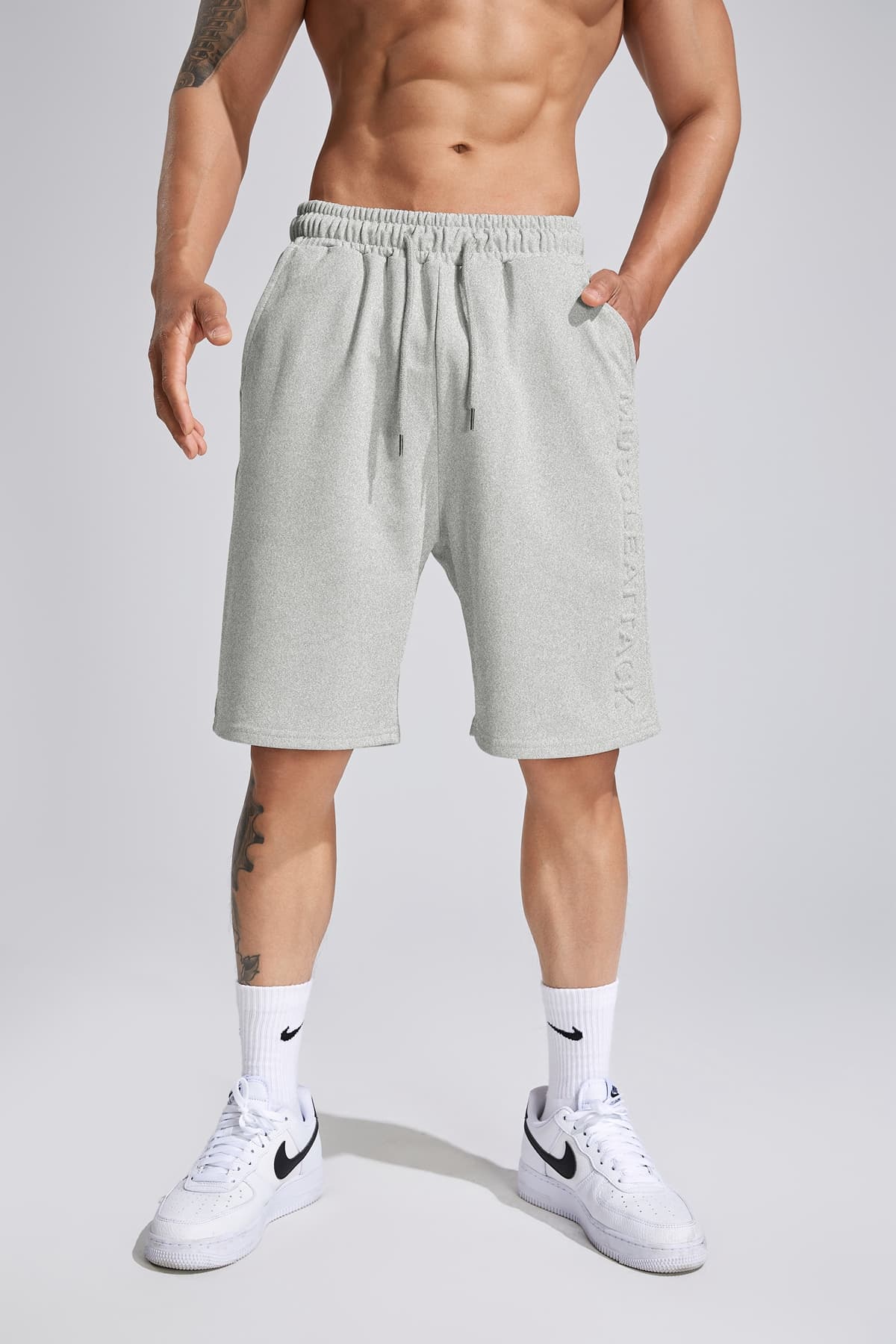 【メンズ】スウェットパンツ スウェットパンツ 快適リラックス裾ゆったりスウェットショート