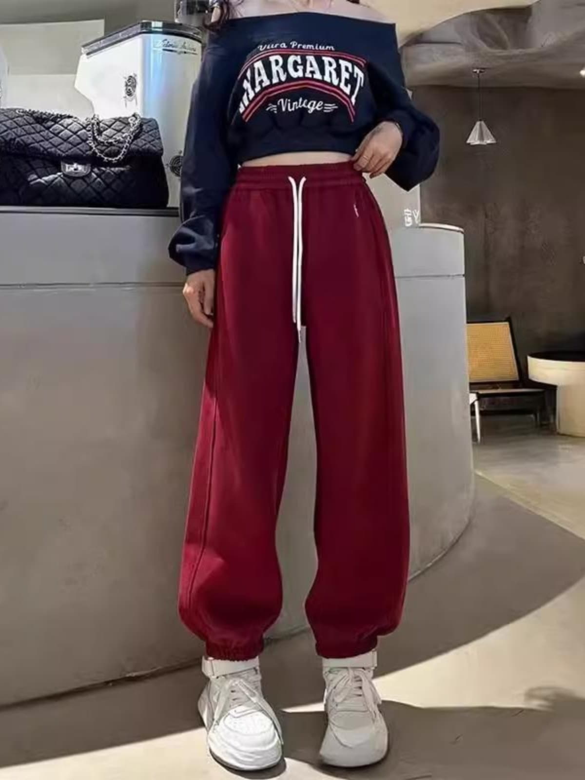 【レディース】スウェットパンツ スウェットパンツ ゆったりリラックスワイドパンツ