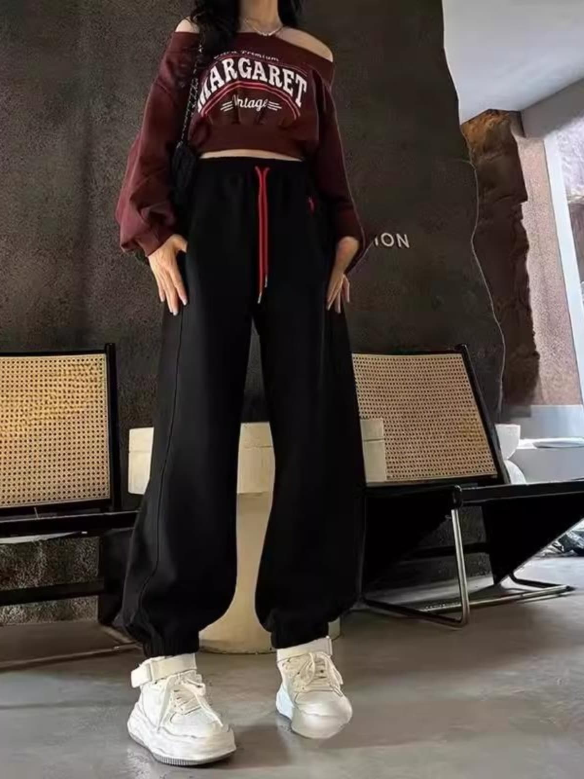 【レディース】スウェットパンツ スウェットパンツ ゆったりリラックスワイドパンツ