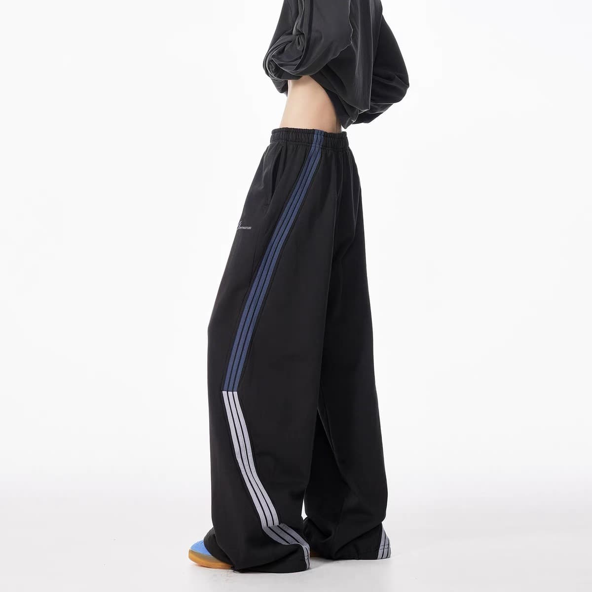 【メンズ】スウェットパンツ スウェットパンツ サイドライン超ゆったりパンツ