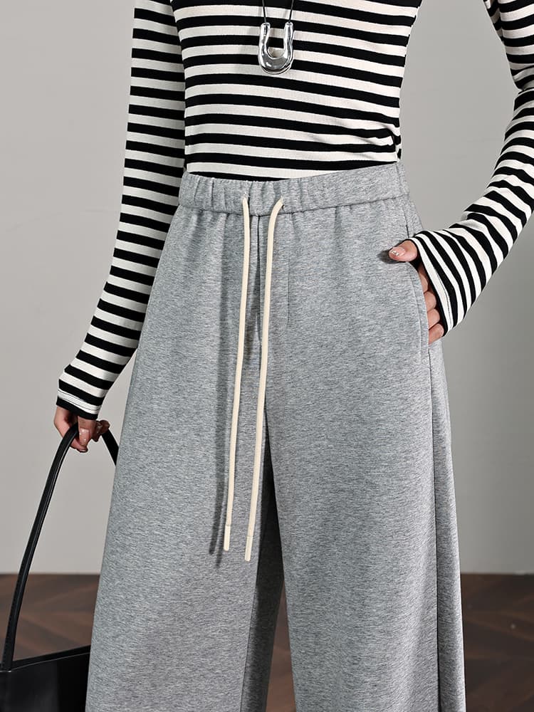 【レディース】スウェットパンツ スウェットパンツ リラックスワイドパンツ ゆったりシルエット