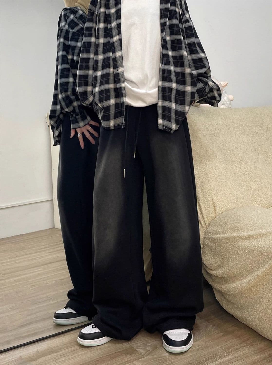 【レディース】スウェットパンツ ゆったりリラックス超ワイドパンツ