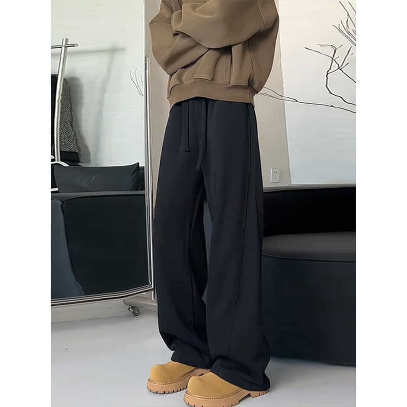 【メンズ】スウェットパンツ スウェットパンツ ゆったりワイドルーム リラックスパンツ