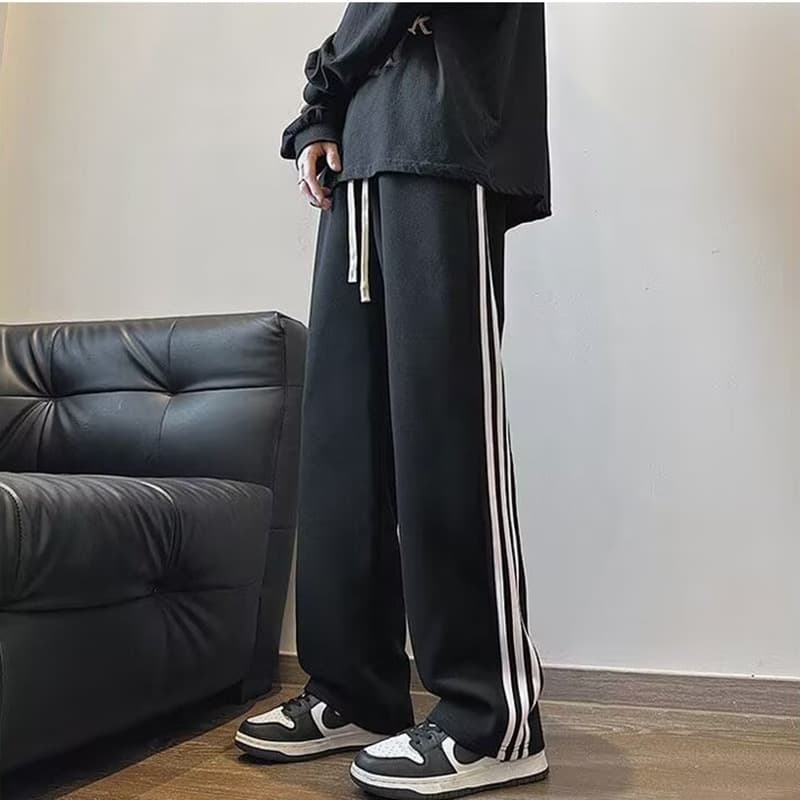 【メンズ】裏起毛スウェットパンツ あったか極上ワイドスウェットパンツ