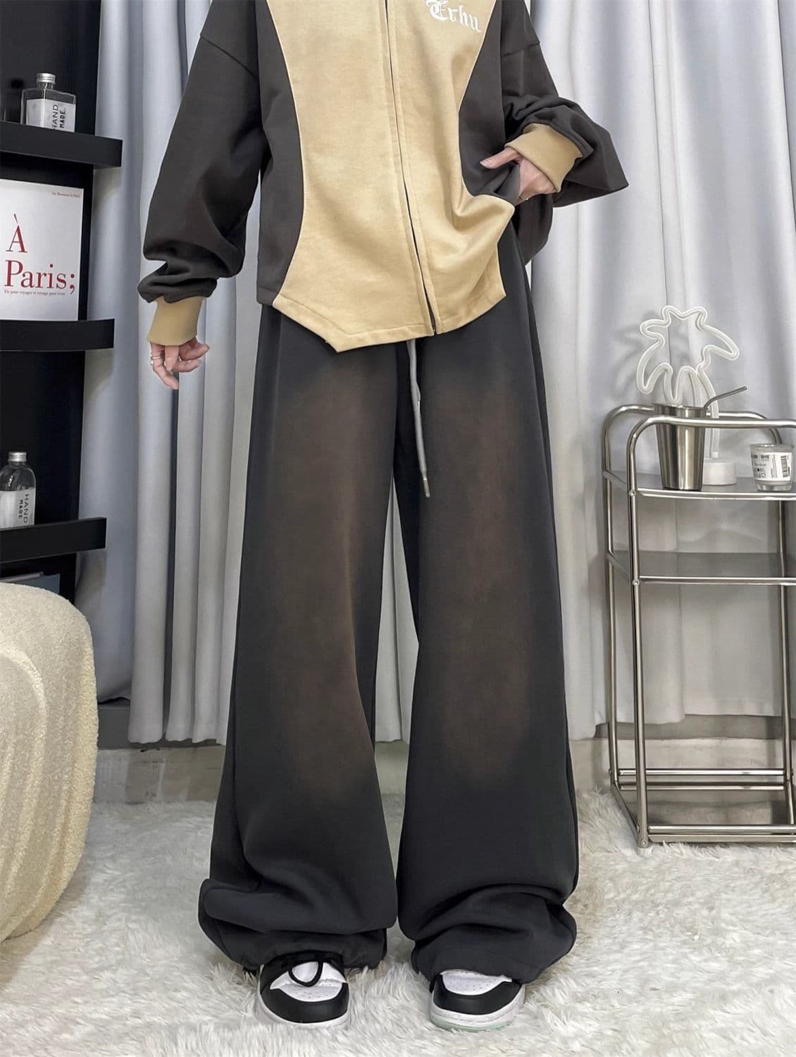 【レディース】スウェットパンツ ゆったりリラックス超ワイドパンツ