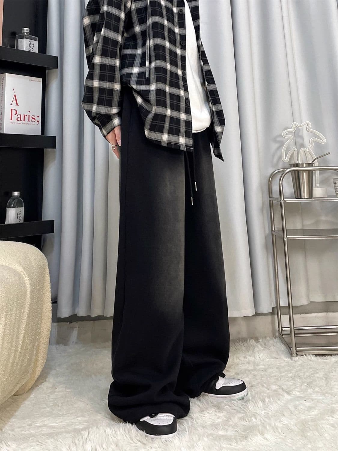 【レディース】スウェットパンツ ゆったりリラックス超ワイドパンツ
