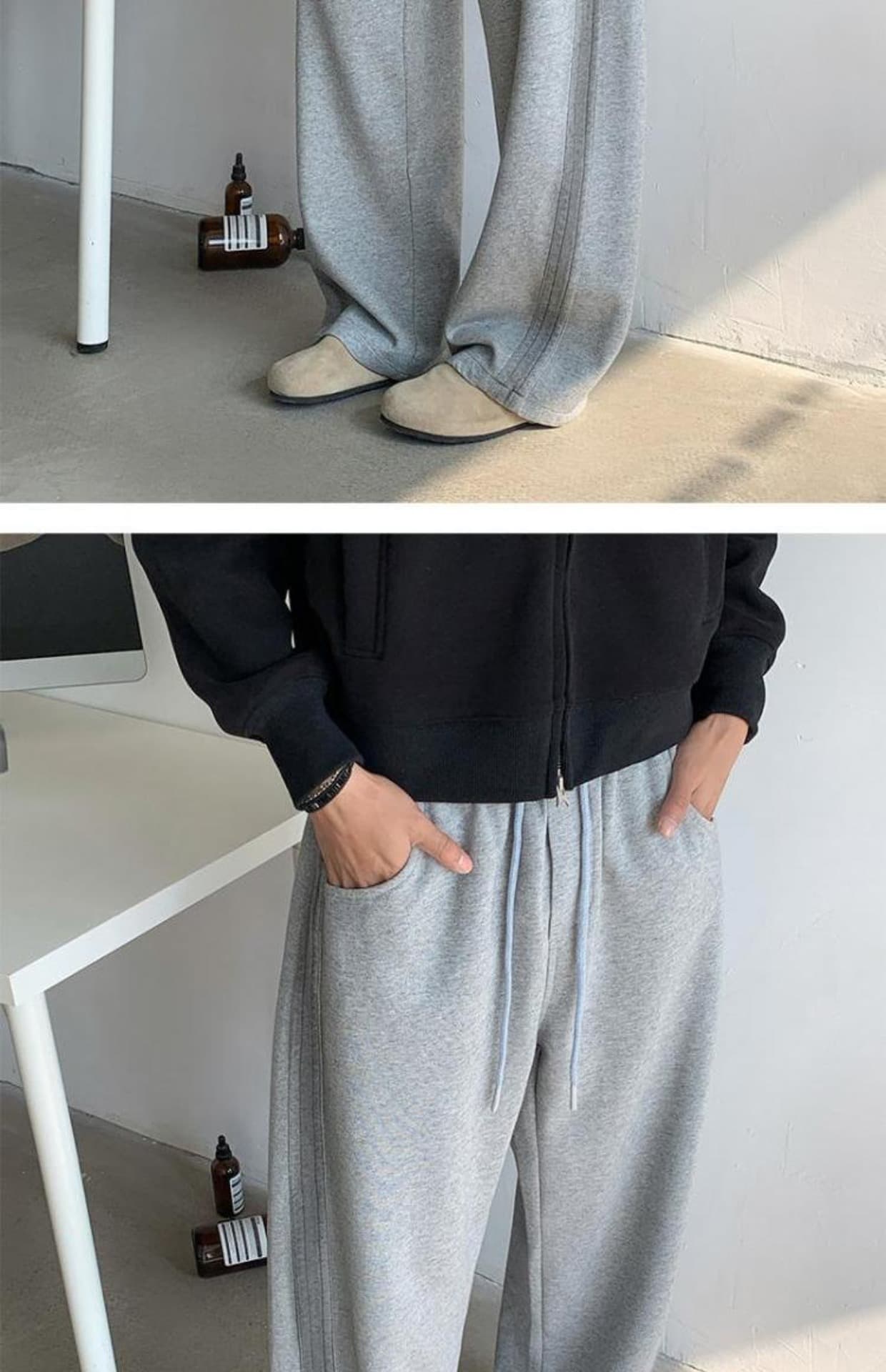 【メンズ】スウェットパンツ スウェットパンツ スプレー風配色ゆったりリラックスルームパンツ