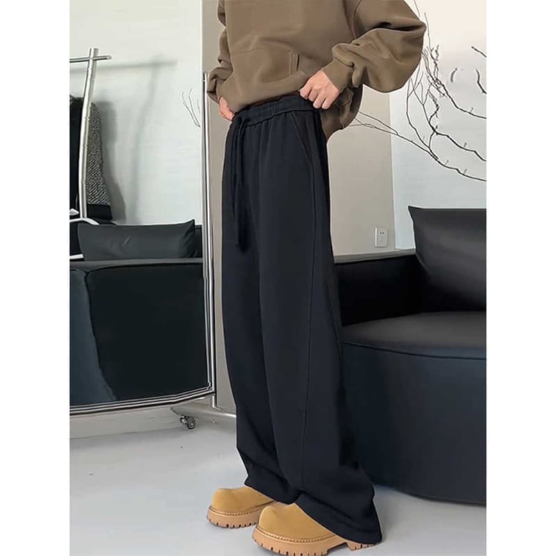 【メンズ】スウェットパンツ スウェットパンツ ゆったりワイドルーム リラックスパンツ