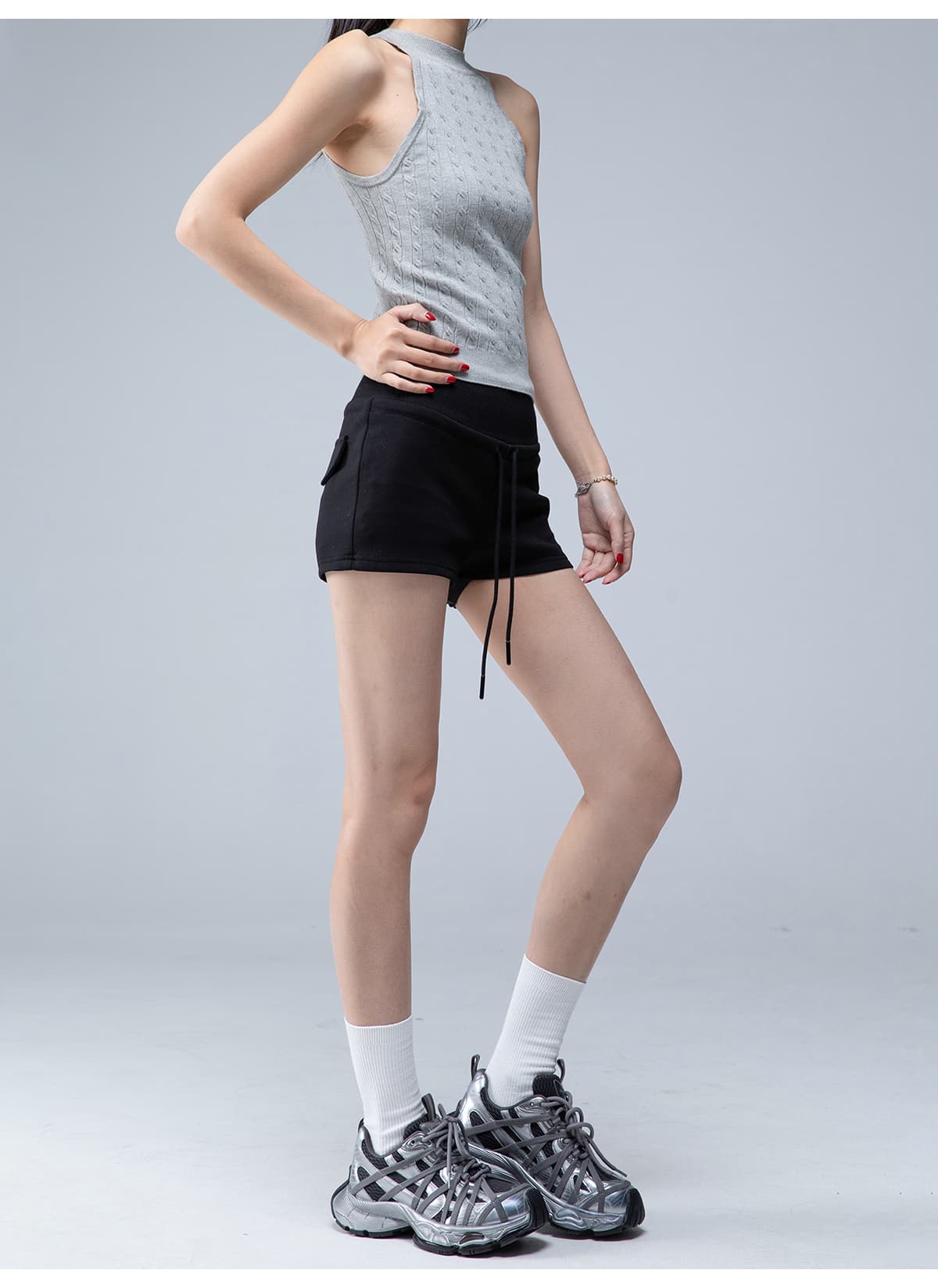 【レディース】スウェットパンツ スウェットパンツ ウエストゴム リラックス ショートパンツ