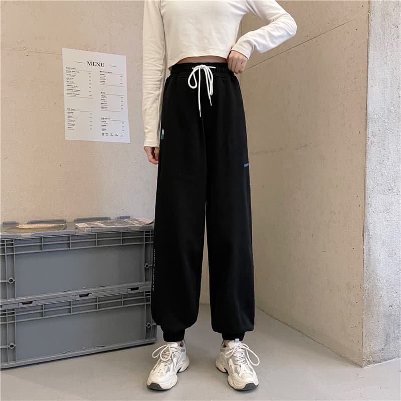 【レディース】スウェットパンツ スウェットパンツ ゆったりくつろぎ裾絞りパンツ