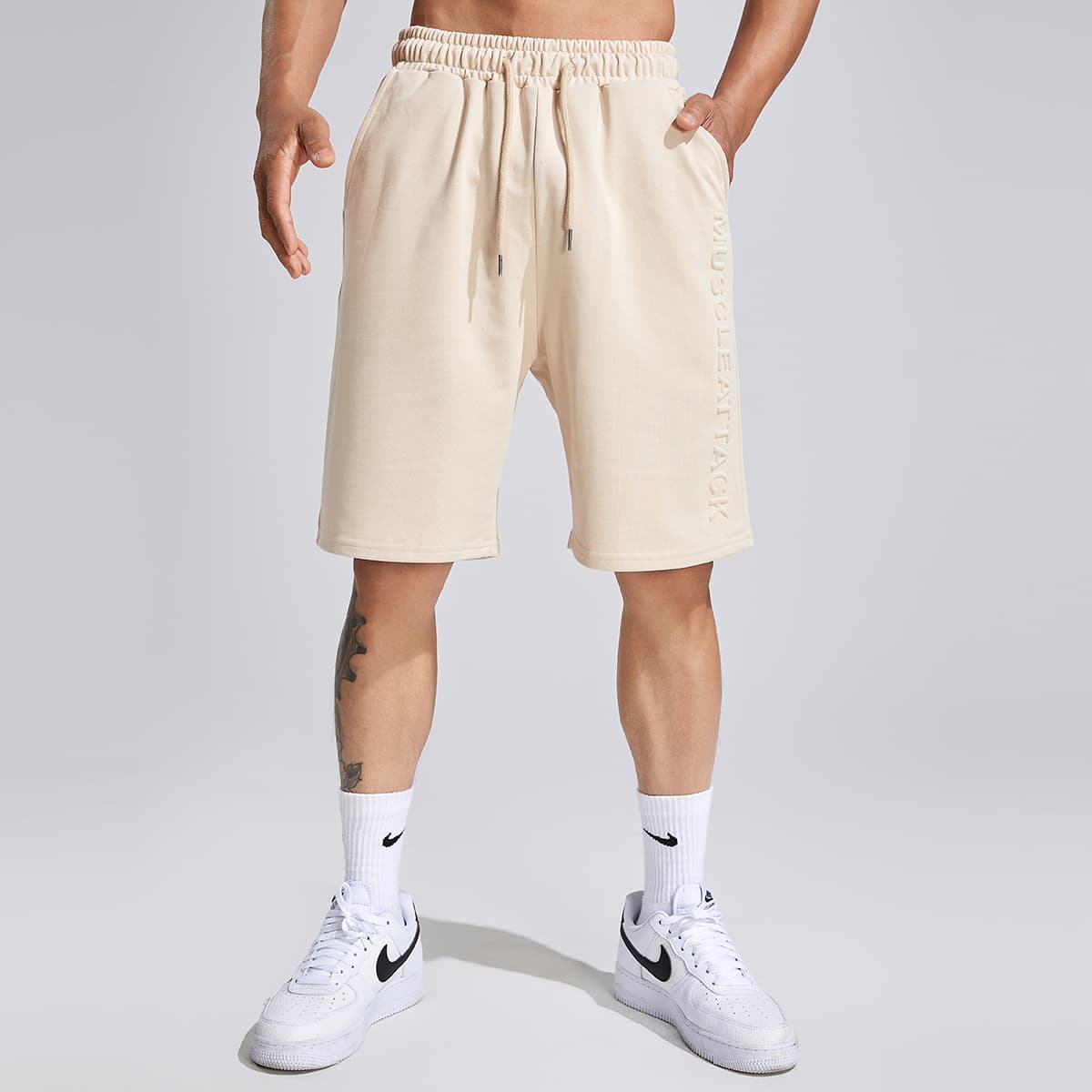 【メンズ】スウェットパンツ スウェットパンツ 快適リラックス裾ゆったりスウェットショート