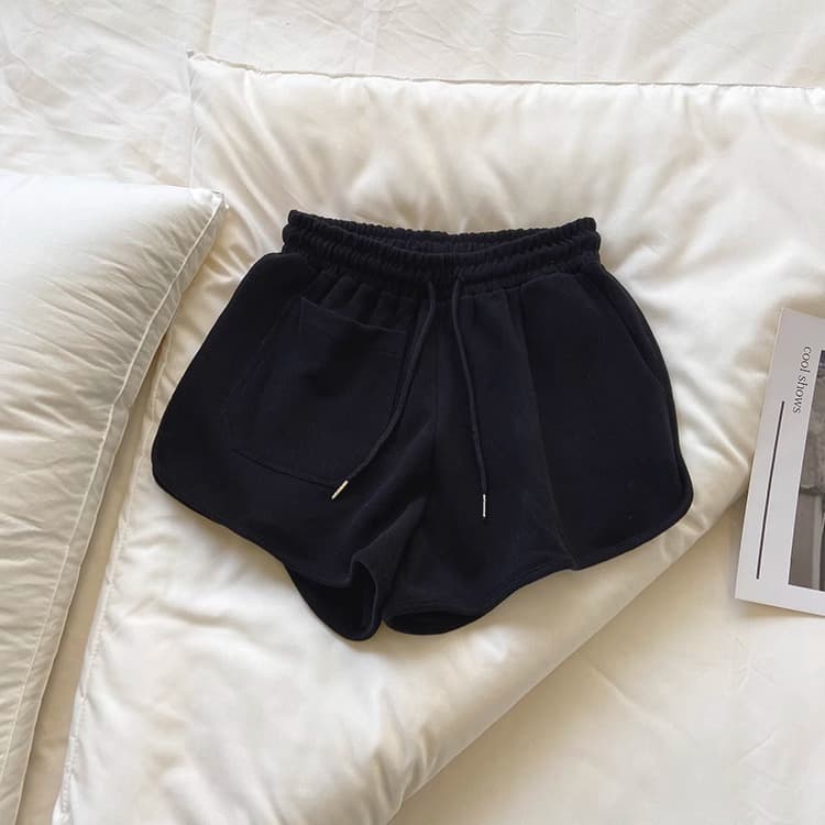 【レディース】スウェットパンツ ハイウエストルームショートパンツ