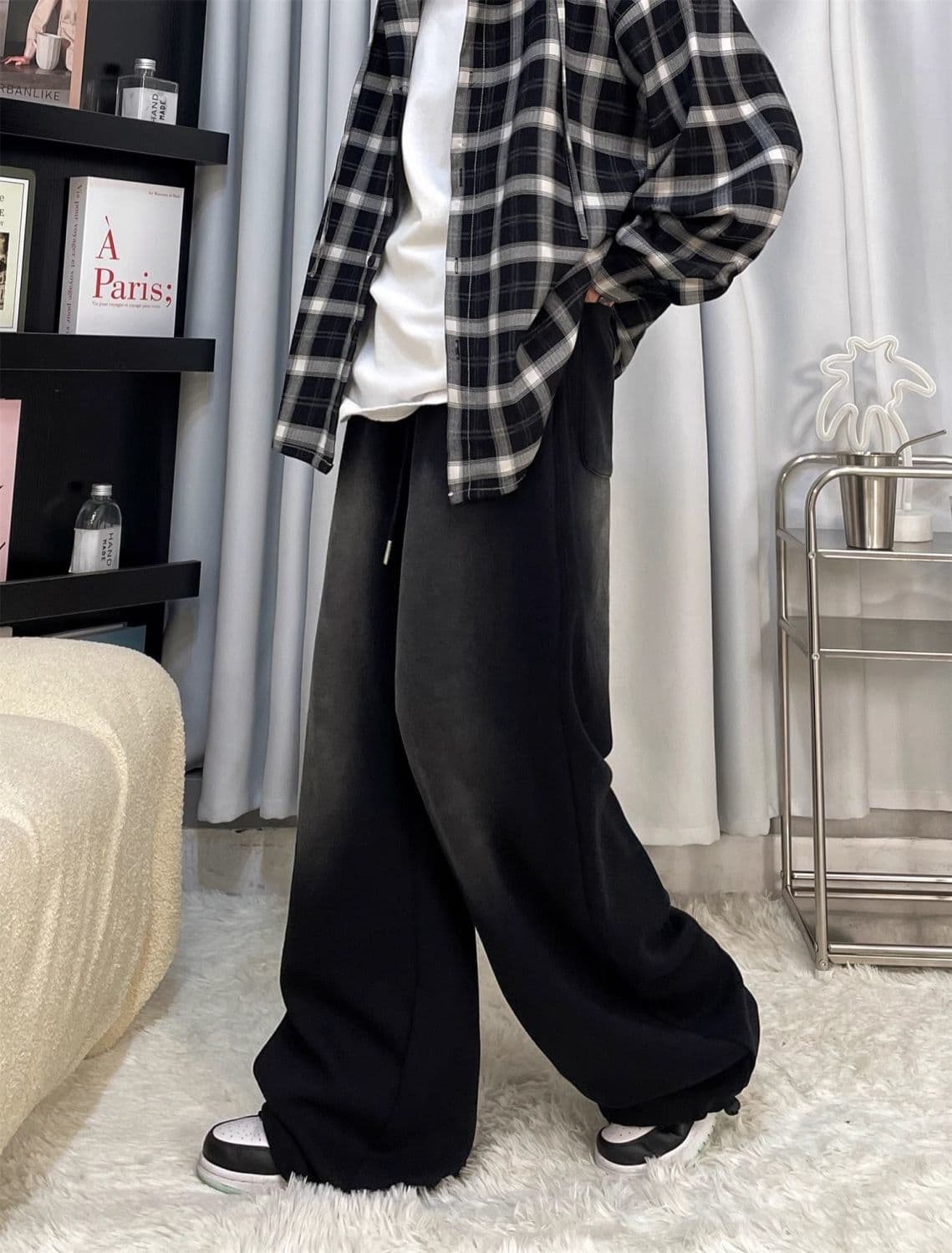 【レディース】スウェットパンツ ゆったりリラックス超ワイドパンツ