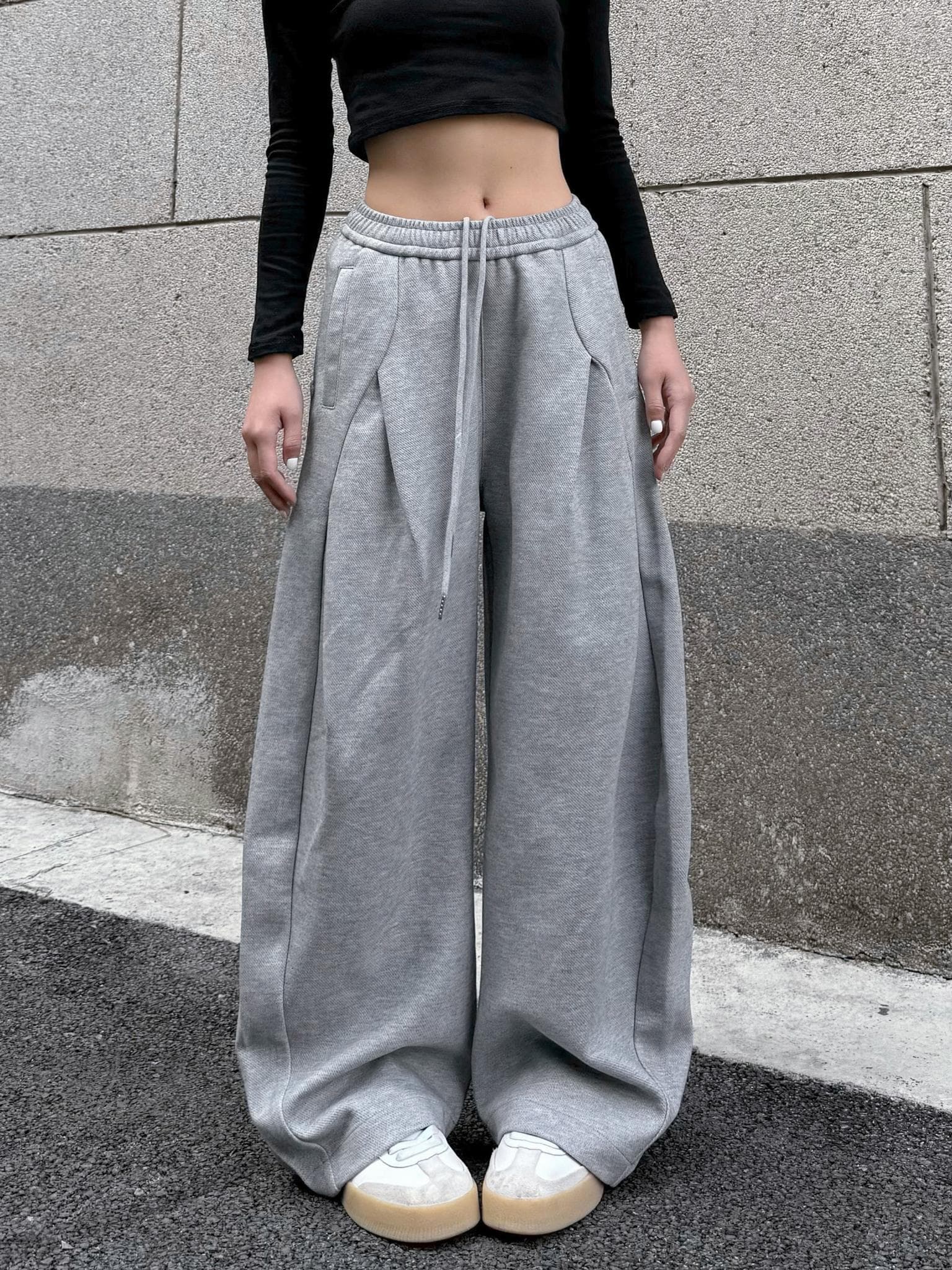 【レディース】スウェットパンツ スウェットパンツ ゆったりシルエット 楽ちんワイドパンツ