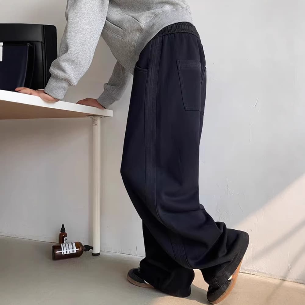 【メンズ】スウェットパンツ スウェットパンツ スプレー風配色ゆったりリラックスルームパンツ