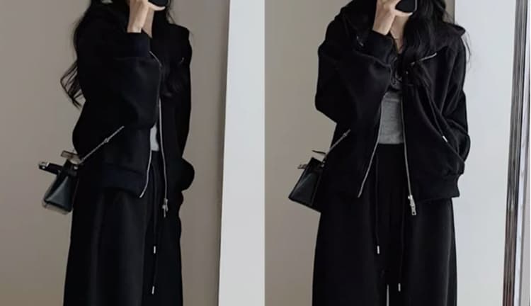【レディース上下セット】スウェットパンツ くつろぎワイドスウェットパンツ