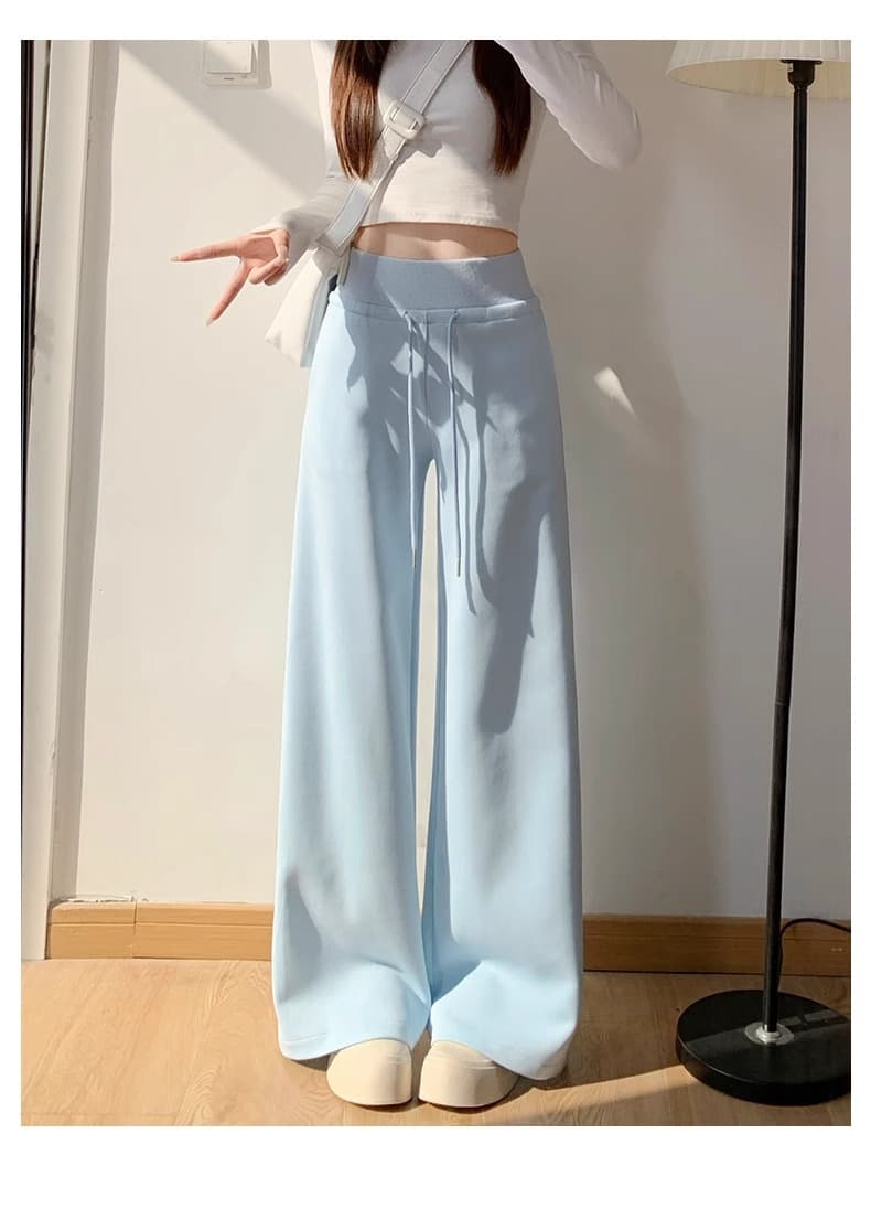 【レディース】スウェットパンツ ゆったりリラックスワイドスウェットパンツ