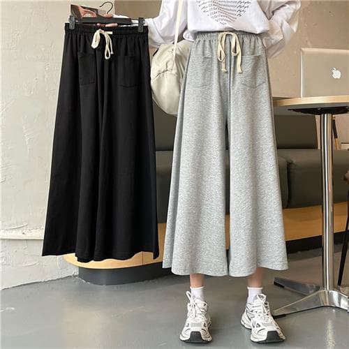 【レディース】スウェットパンツ ゆったりロングスウェットパンツ
