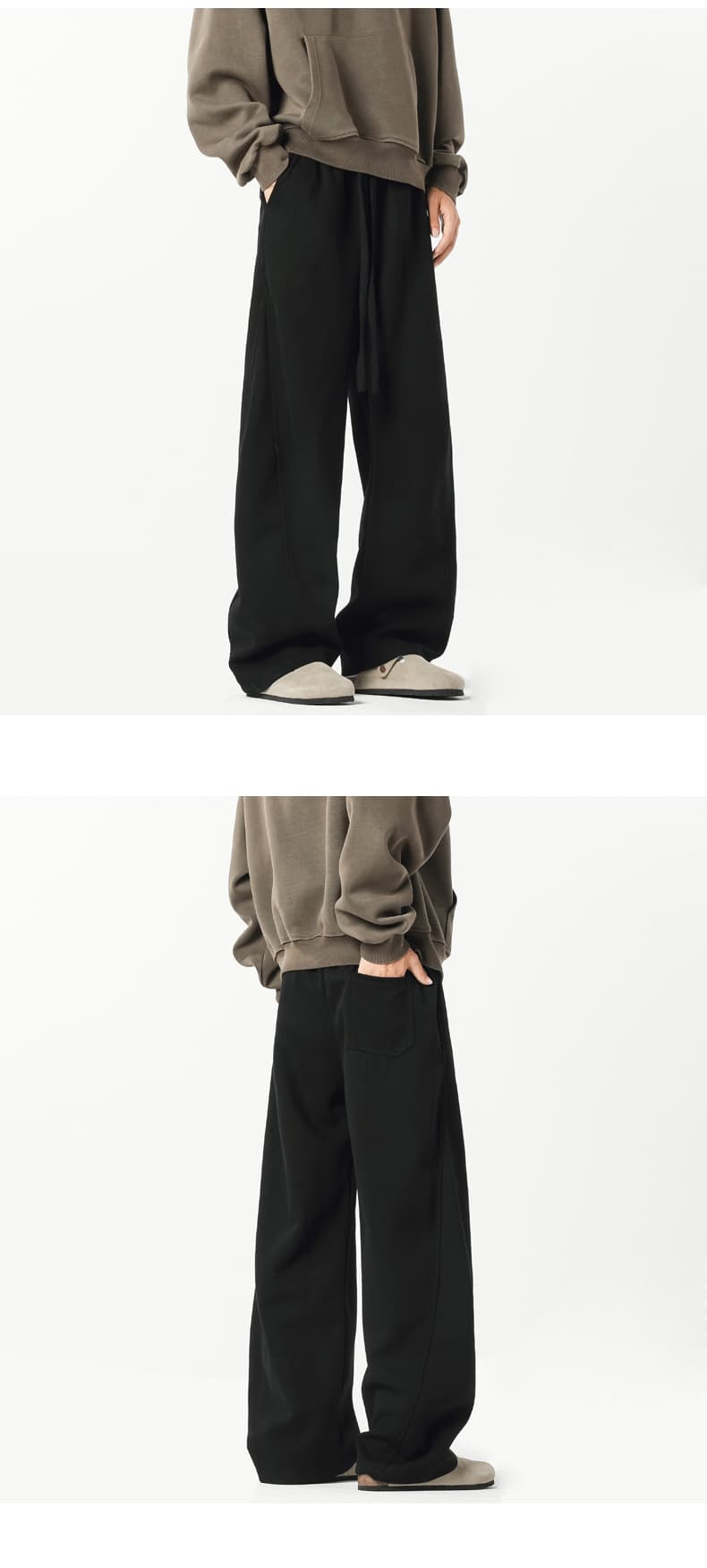 【メンズ】スウェットパンツ ゆったりくつろぎ 裾広がりスウェットパンツ