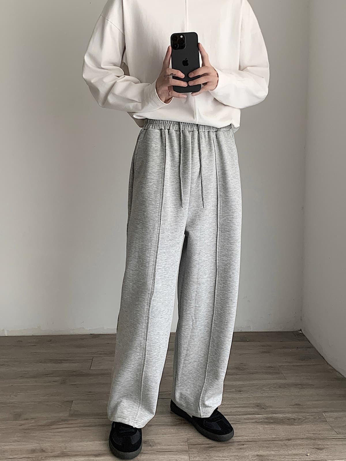 【メンズ】スウェットパンツ スウェットパンツ ゆったりリラックスワイドパンツ