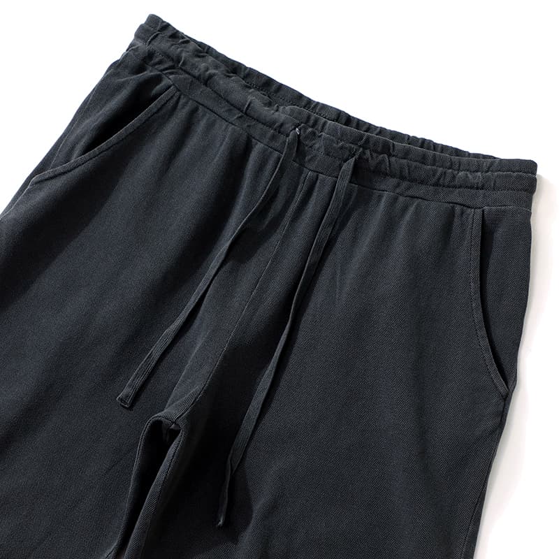 【メンズ】スウェットパンツ スウェットパンツ リラックス快適素材のドロストハーフパンツ