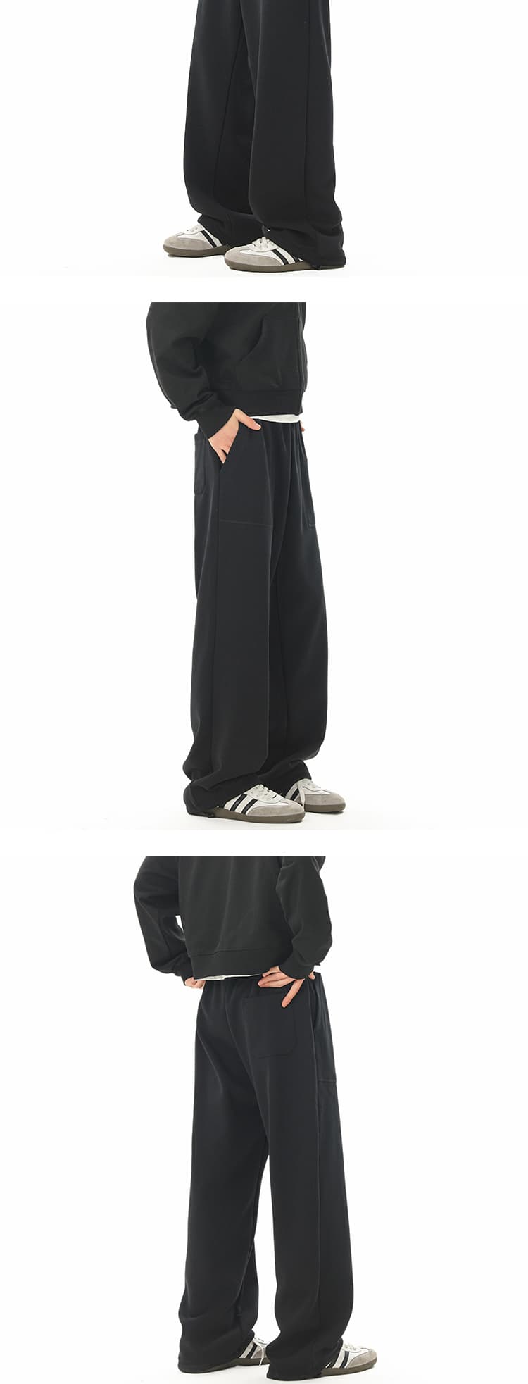 【メンズ】スウェットパンツ リラックスワイドスウェットパンツ