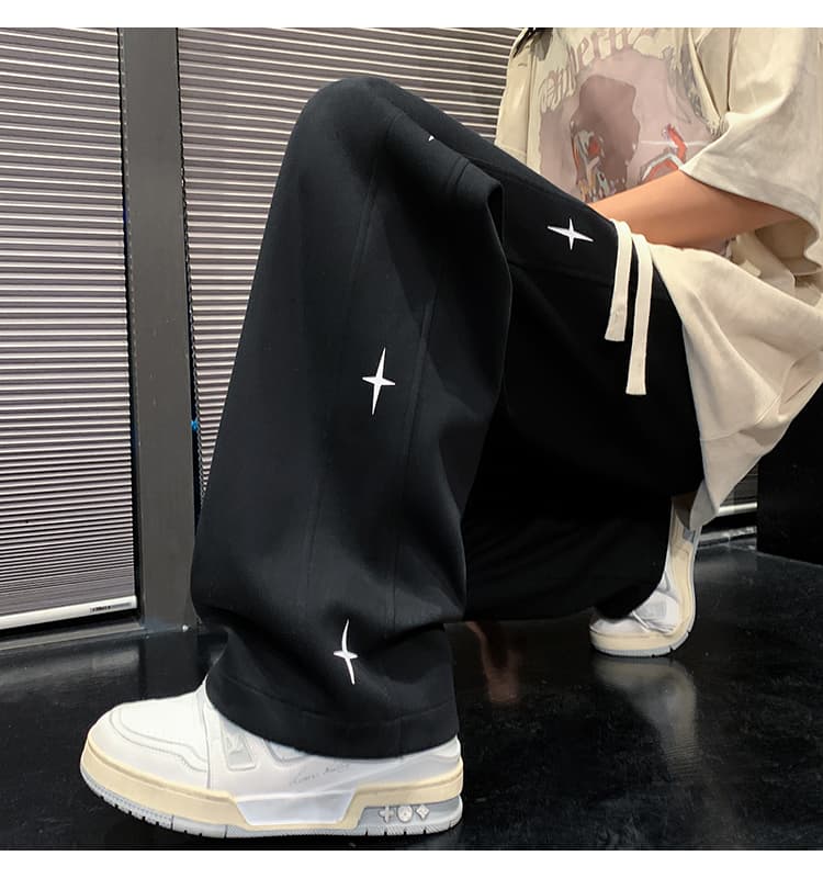【メンズ】スウェットパンツ スウェットパンツ 星空ゆったりリラックスパンツ