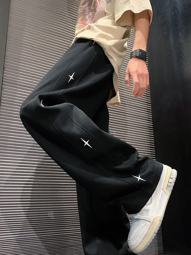 【メンズ】スウェットパンツ スウェットパンツ 星空ゆったりリラックスパンツ