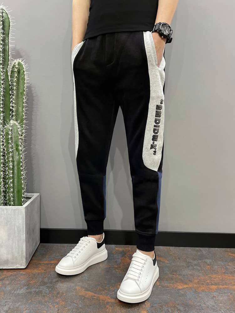 スウェットパンツ サイドライン入りスポーティスウェットパンツ